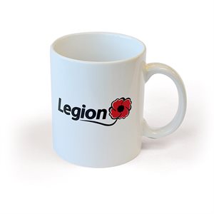 WHITE CERAMIC COFFEE MUG