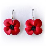 POPPY DROP EARRINGS, CLAY