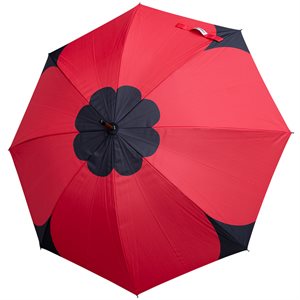 PARAPLUIE À POIGNÉE COQUELICOT