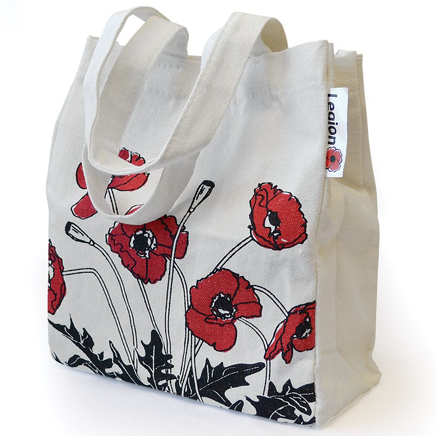 Purple Poppy Small Multi Purpose Tote