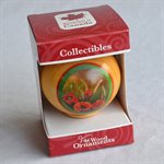 ORNAMENT POPPY FINE WOOD WITH MEMORY CAPSULE