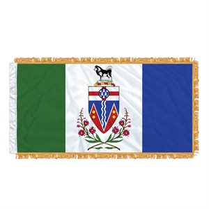 DRAPEAU YUKON 54" X 27" MANCHON & FRANGE