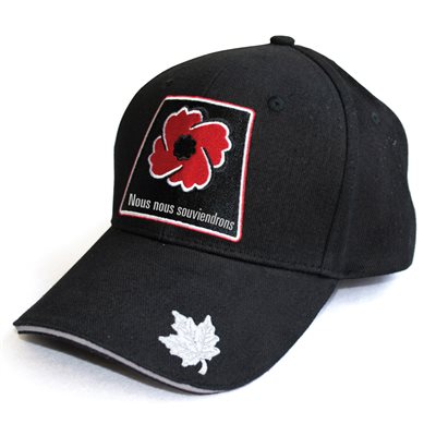 FRENCH BALL CAP NOUS NOUS SOUVIENDRONS BLACK