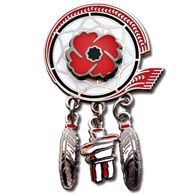 LAPEL PIN INDIGENOUS VETERANS