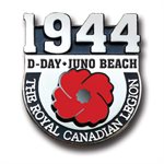 ÉPINGLETTE COMMÉMORATIVE D-DAY JUNO BEACH (ANGLAIS)
